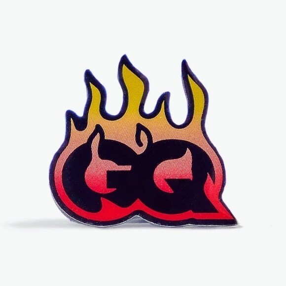 Exclusive Pintrill x GQ Enamel Fire Flames Pin - Picture 6 of 6